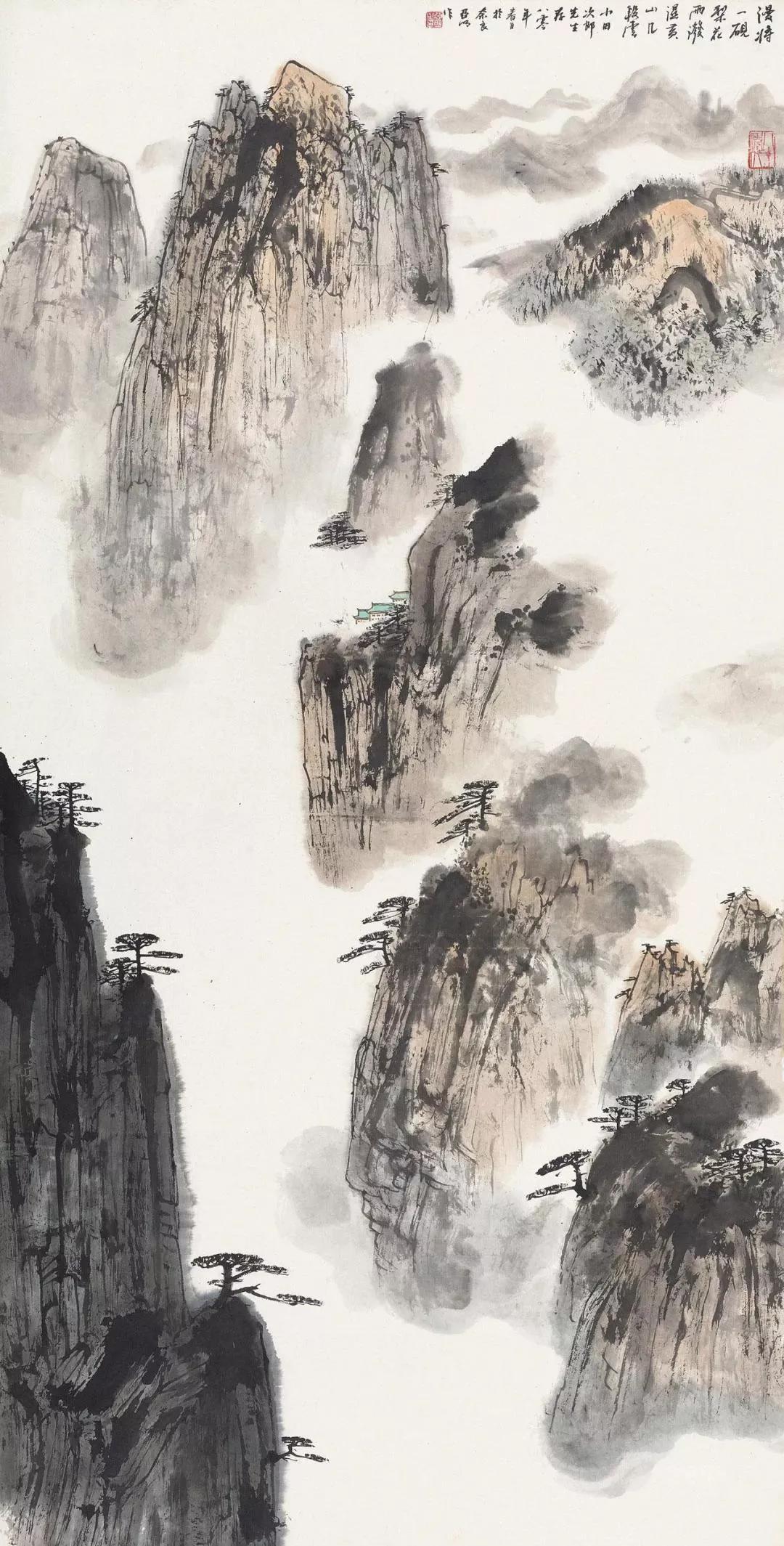 探索中国画山水画的意境之美——山水画图片大全导览