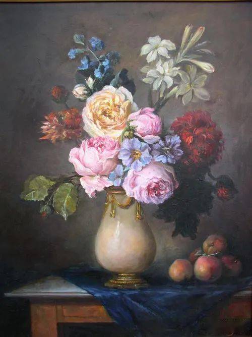 花卉静物油画，静谧中的生命之歌