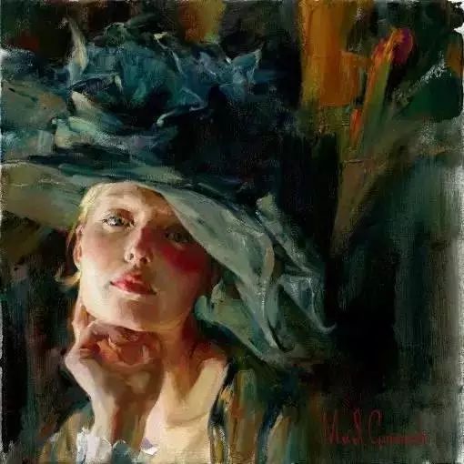 靳尚谊油画作品，光影与情感的交响