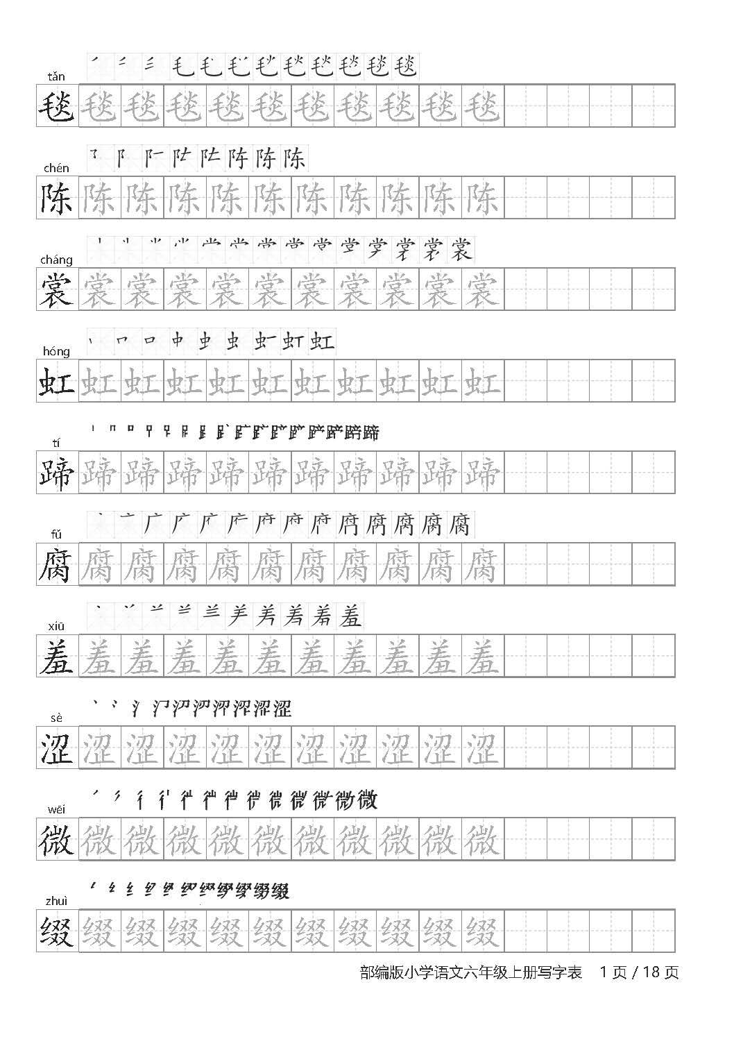 六年级学生练字，选择与建议