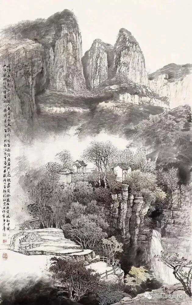 探索王中年山水画技法的艺术魅力