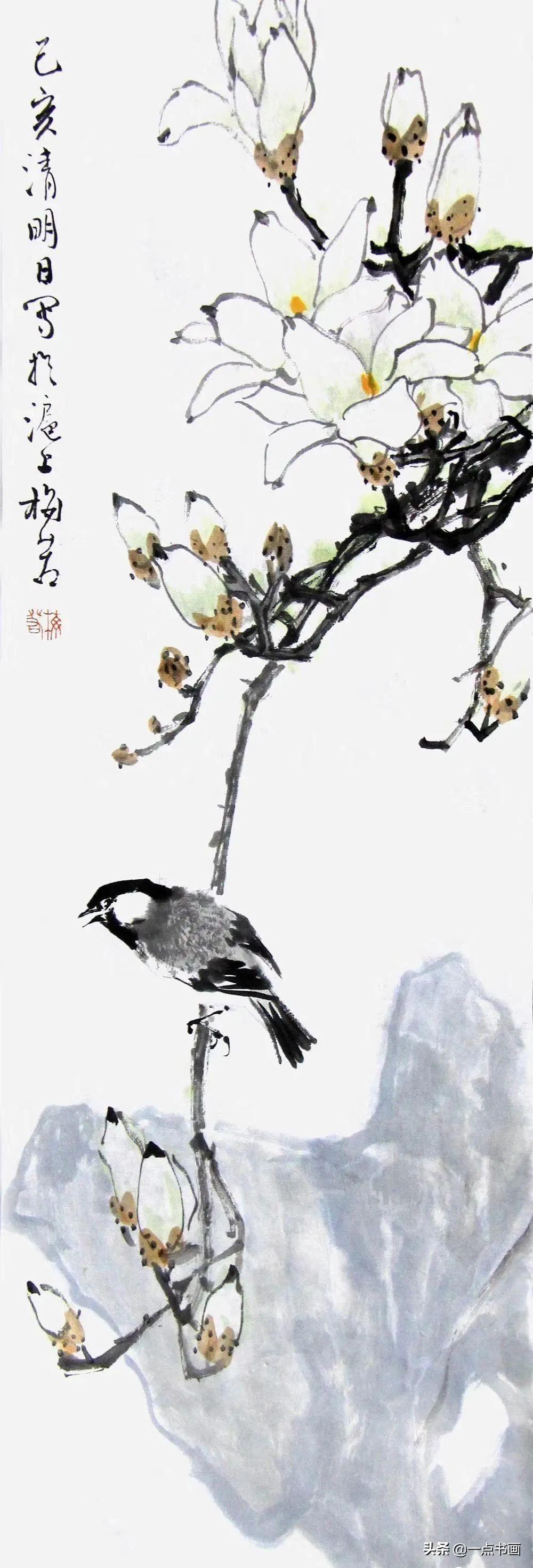 小写意牡丹100幅，笔墨间的华贵与雅致