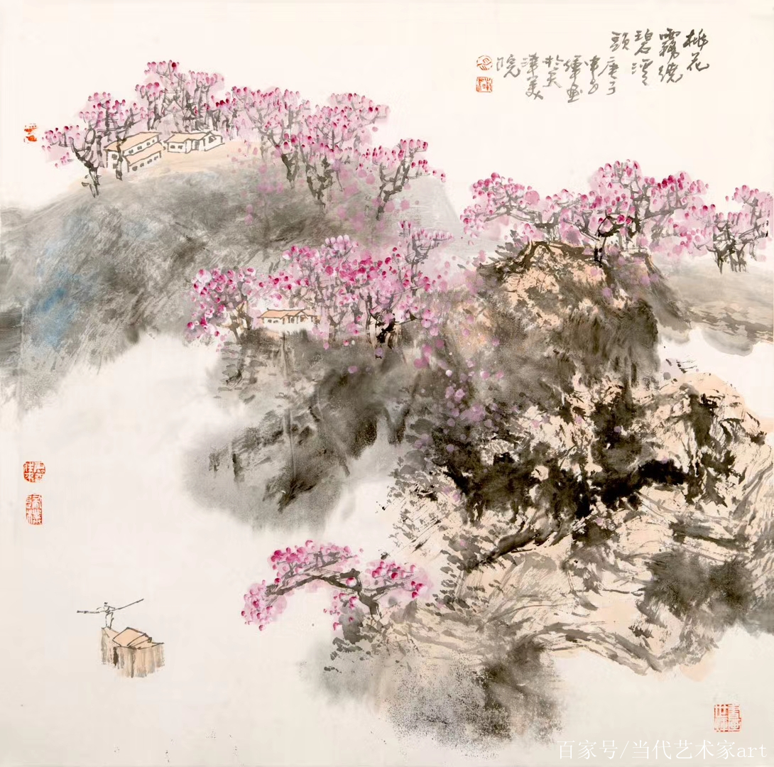 申世辉山水画，笔墨间的自然韵律与文化传承