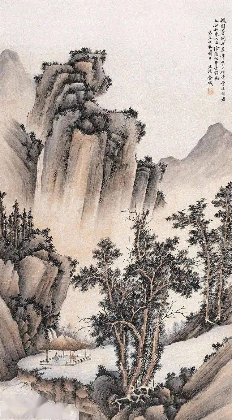 名家国画山水画，笔墨间的自然与哲思