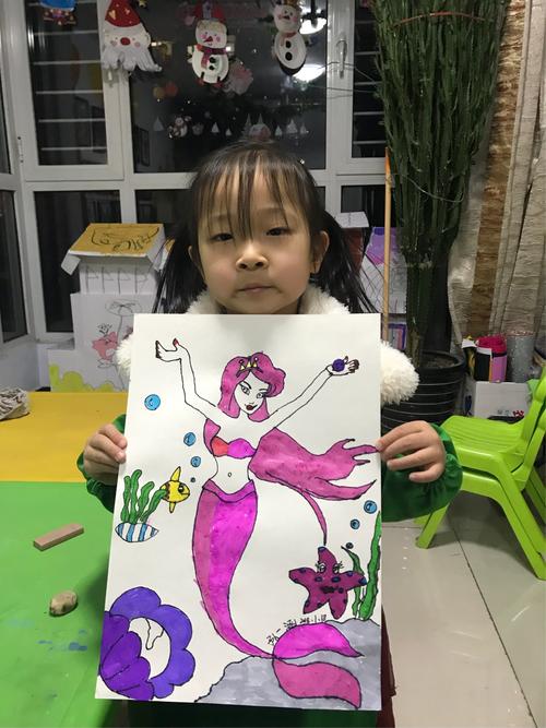 0岁画美人鱼，童真与艺术的初遇