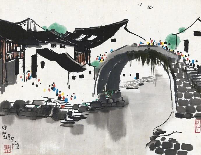 探索东方美学，吴冠中国画作品欣赏