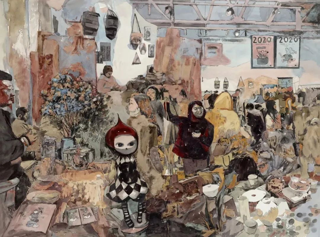 全国美展水彩画获奖作品，色彩的盛宴，艺术的对话