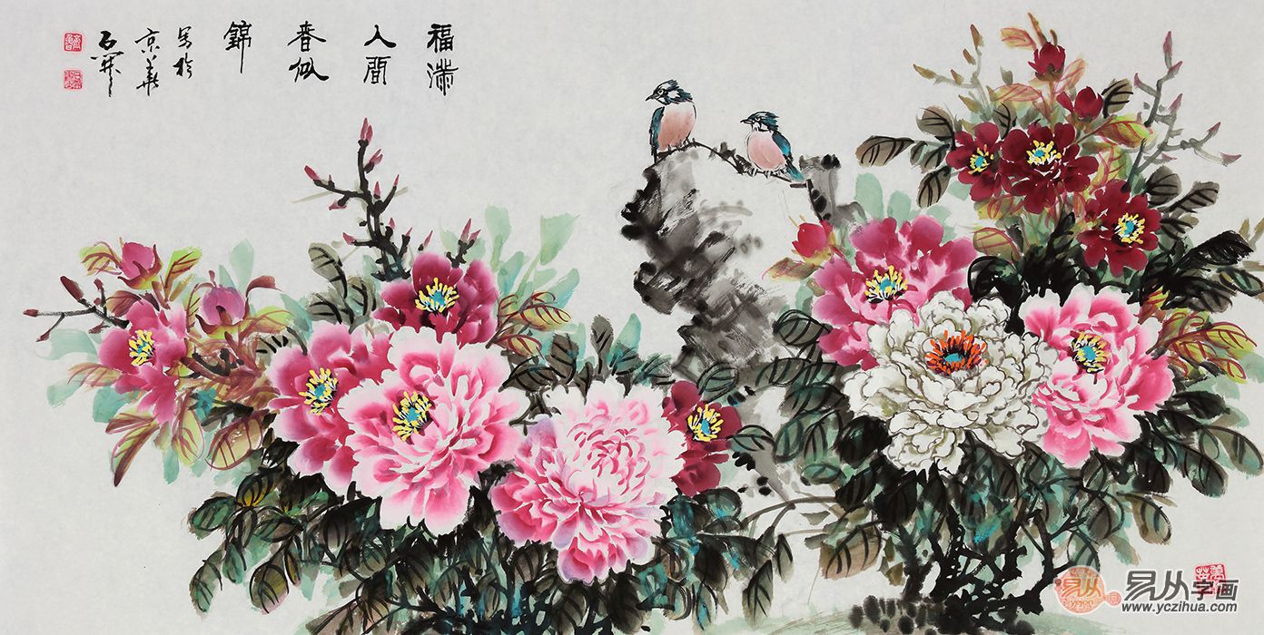 探秘艺术之巅，最漂亮的油画牡丹
