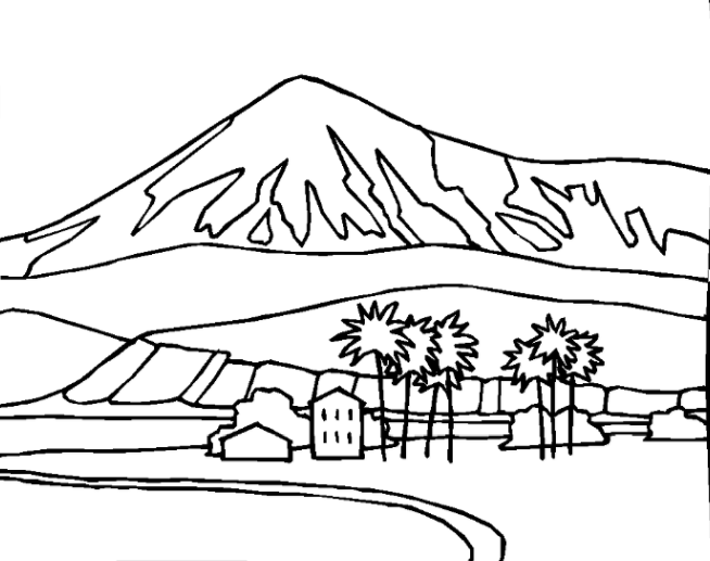 风景简笔画