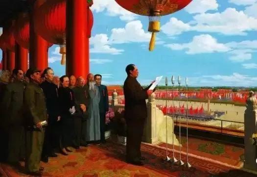 探秘开国大典油画原图，历史瞬间与艺术永恒的交融