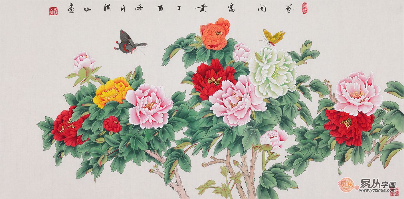 牡丹盛放，名家牡丹画作品图片大全赏析