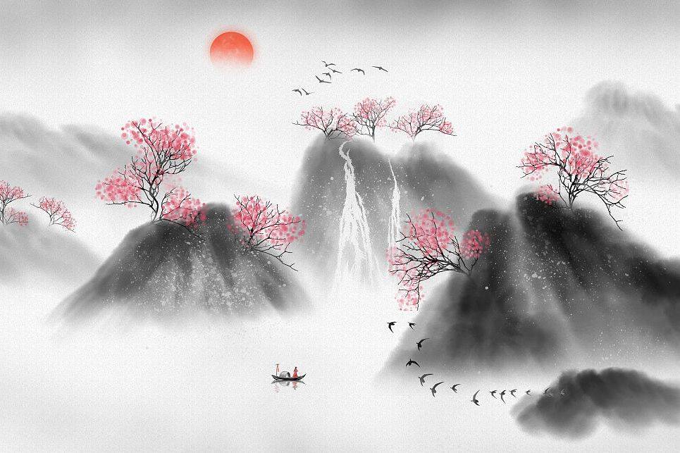 探索中国山水画的意境之美——图片欣赏与赏析