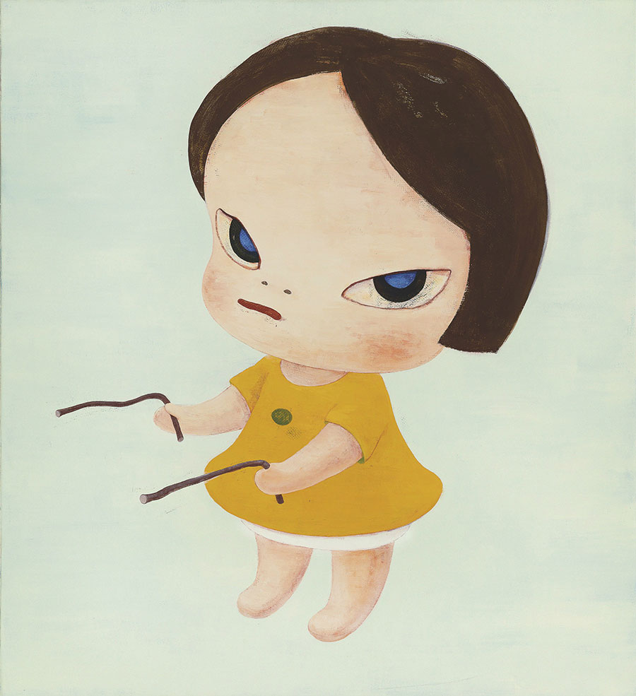 奈良美智作品高清，童心未泯的梦幻世界