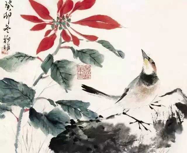 100幅国画花鸟作品的艺术之旅，笔墨间的自然韵律