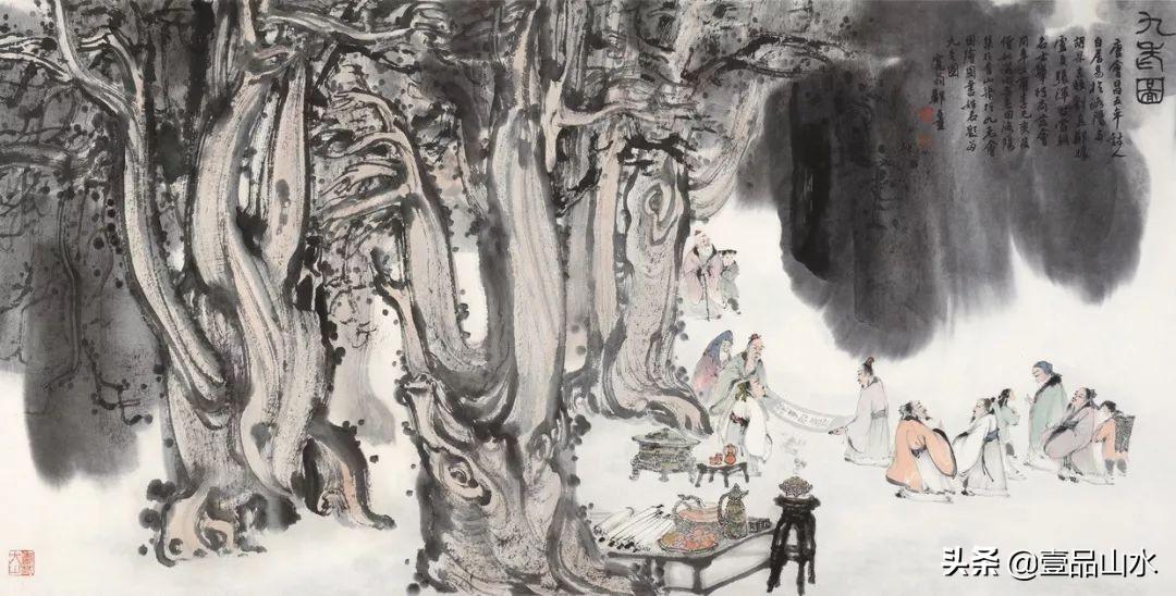 美女、风景与山水画的诗意交融