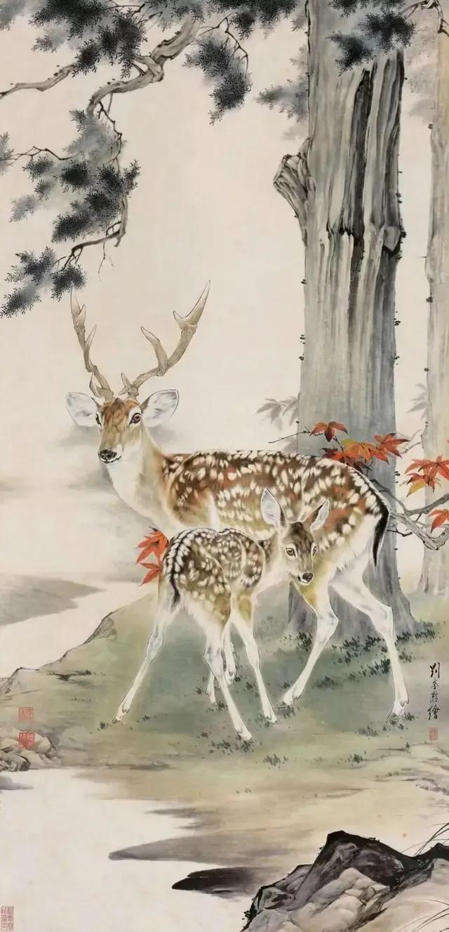 探索国画山水之美，高清大图下的自然与艺术交融