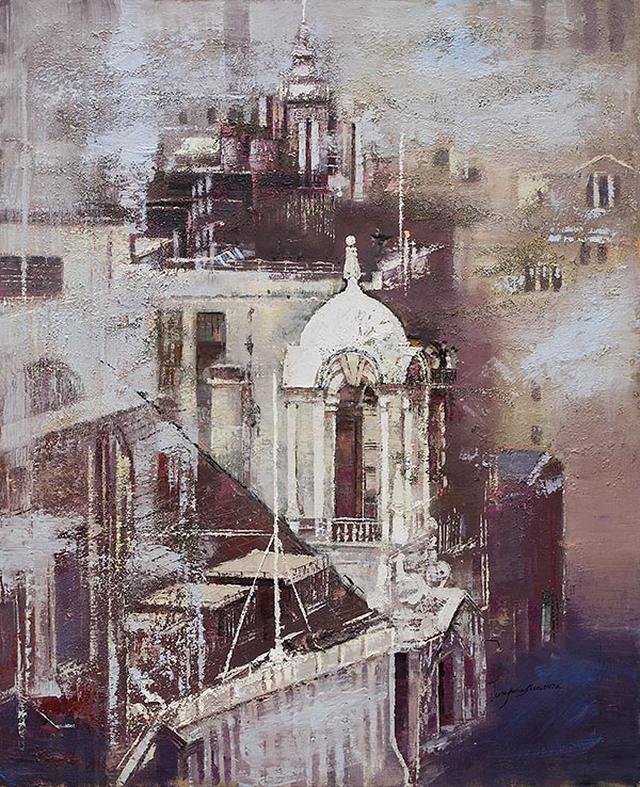 探秘上海，著名风景油画家与城市风光的完美融合
