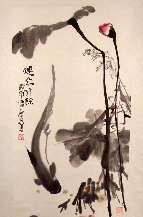 乍启典国画作品，笔墨间的诗意与哲思