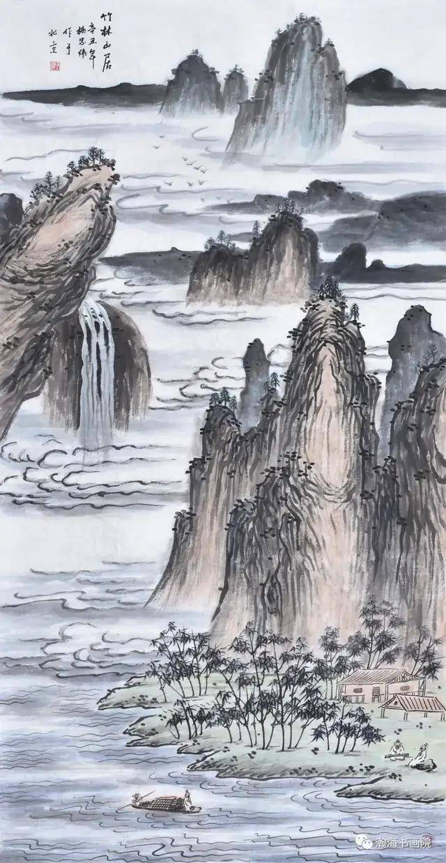 简笔山水画的意境与魅力