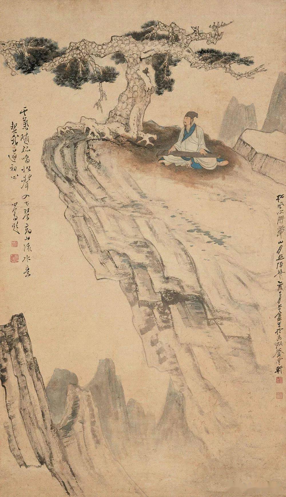 吴悦石笔下的松树，苍劲古韵，写意人生