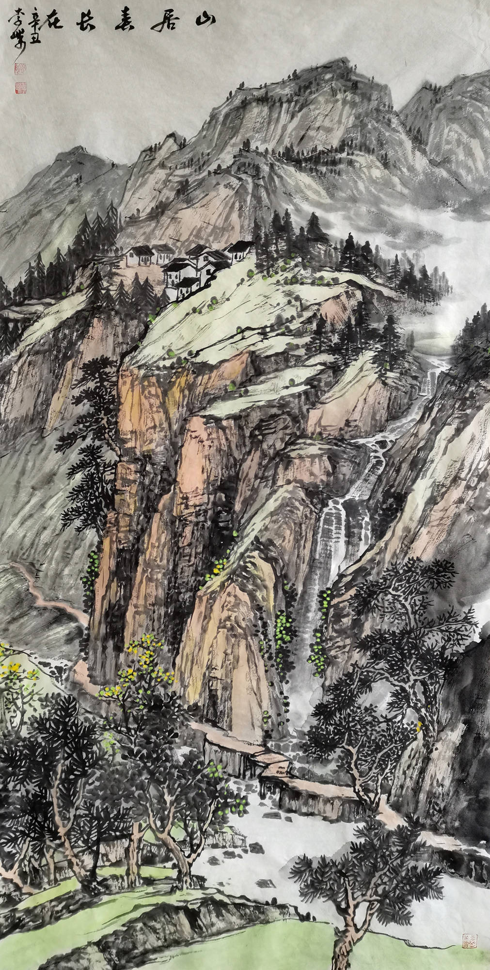 画家李嵘，山水画中的意境与价格探析