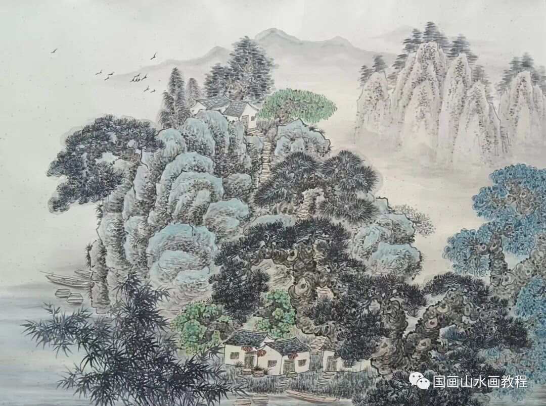 现代山水画，传统与创新的交响乐章