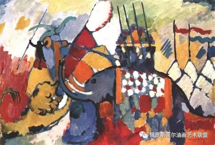 康定斯基作品中的秋冬意象，色彩与情感的交响