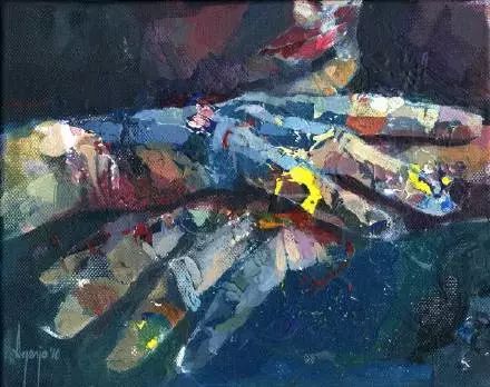 著名抽象油画作品，超越现实的视觉盛宴