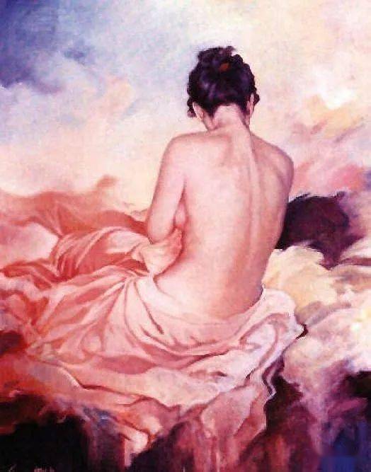 油画中的中国女人物经典，穿越时空的审美韵律