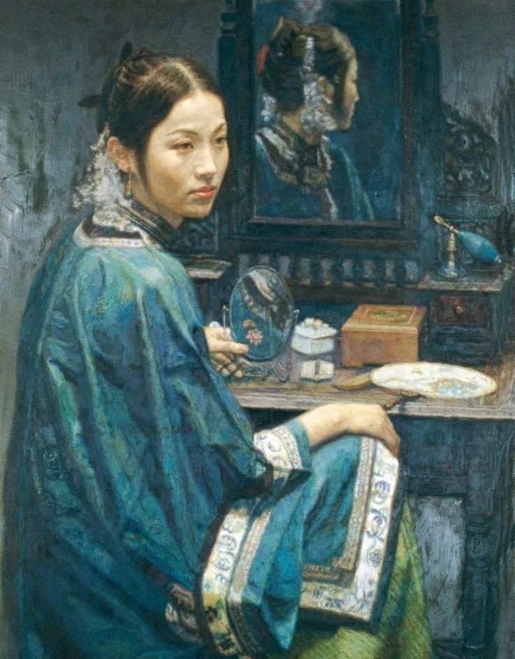 探寻陈逸飞油画中的落款签名，艺术与个性的独特印记