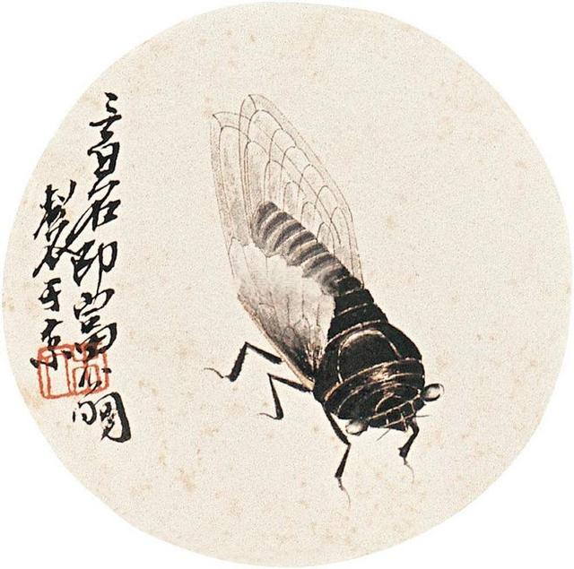 齐白石笔下的蝉，自然之韵与艺术之魂的完美融合