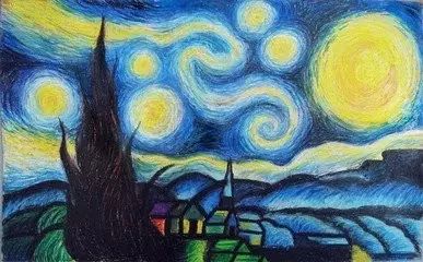 简单之美，探索油画棒图片绘画的魅力