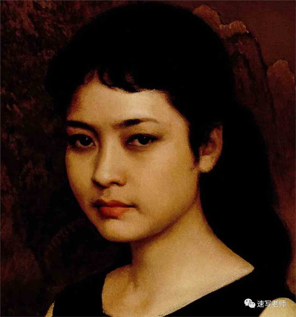 靳尚谊油画人物，笔触与情感的交响