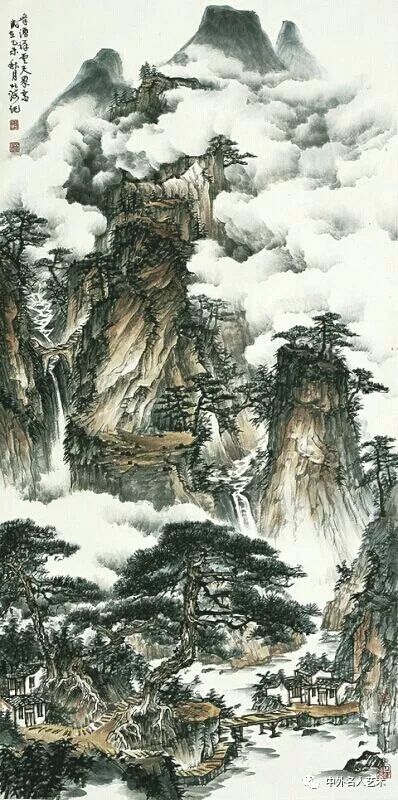 获奖国画作品山水之韵——一抹东方美学的辉煌