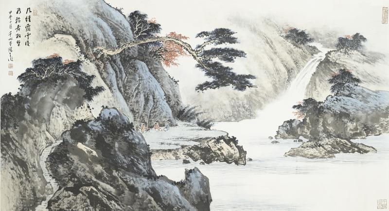 探索国画山石之韵，传统技法与意境表达