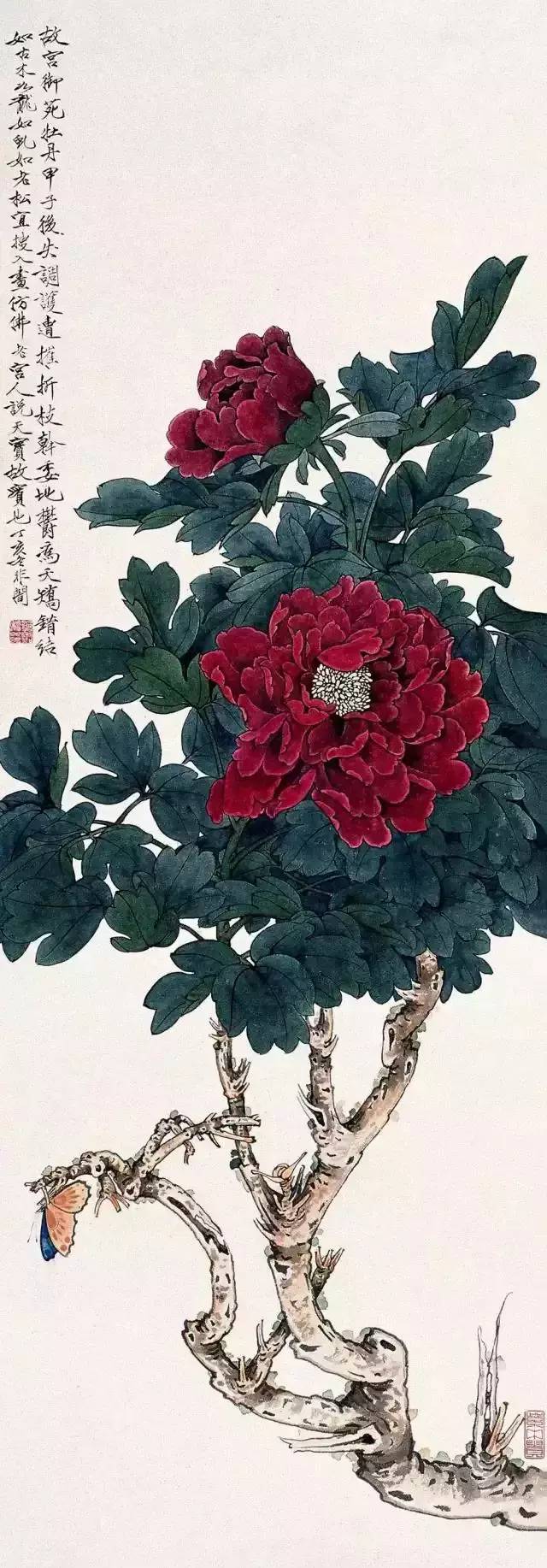牡丹花国画图片大全，国粹之美的视觉盛宴