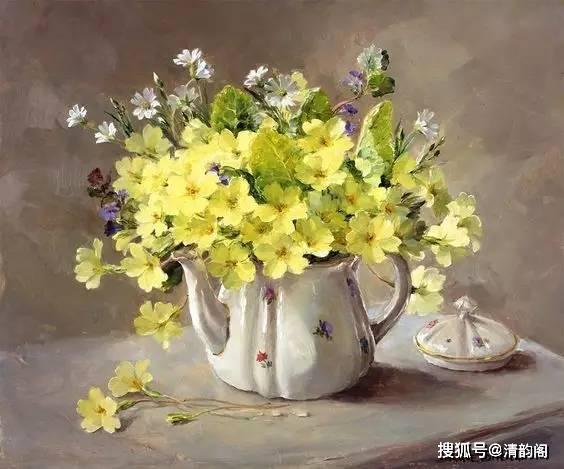 油画花，艺术与寓意的完美融合
