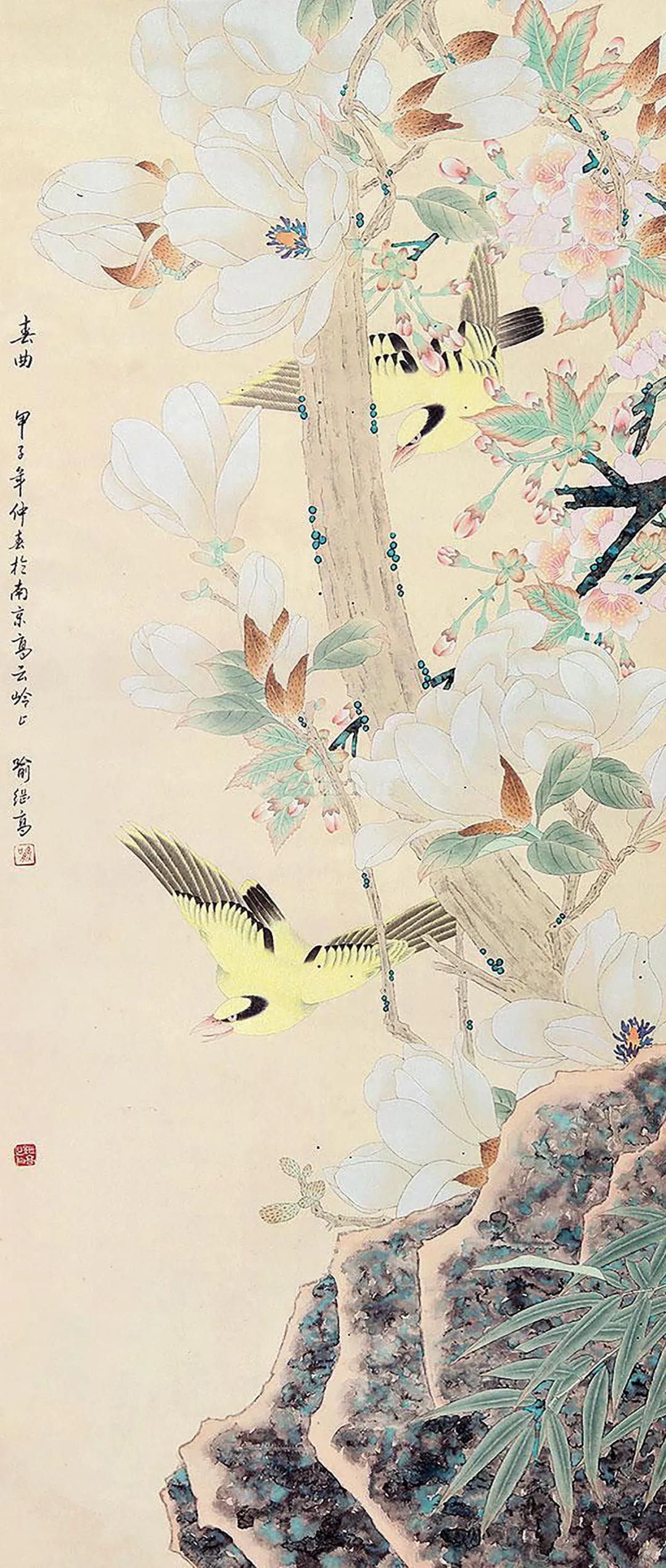 喻继高拍卖，当代工笔花鸟画市场的璀璨明珠