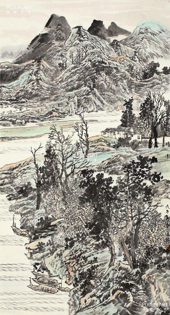 张复兴山水画精品选，笔墨间的自然韵律与人文情怀