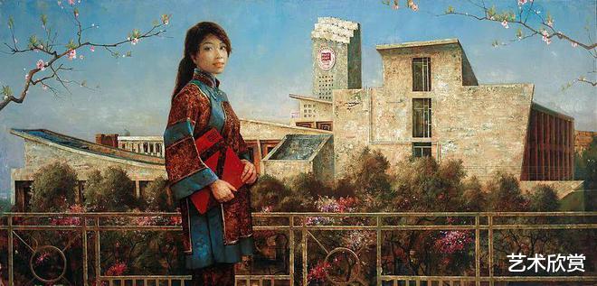 广廷渤油画作品，色彩与情感的交响乐章