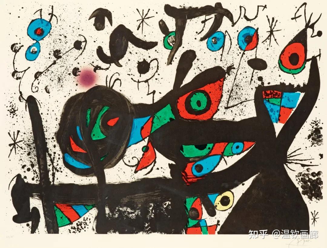 探索米罗绘画作品的梦幻与超现实