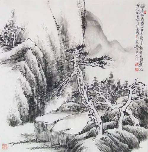 初学山水画