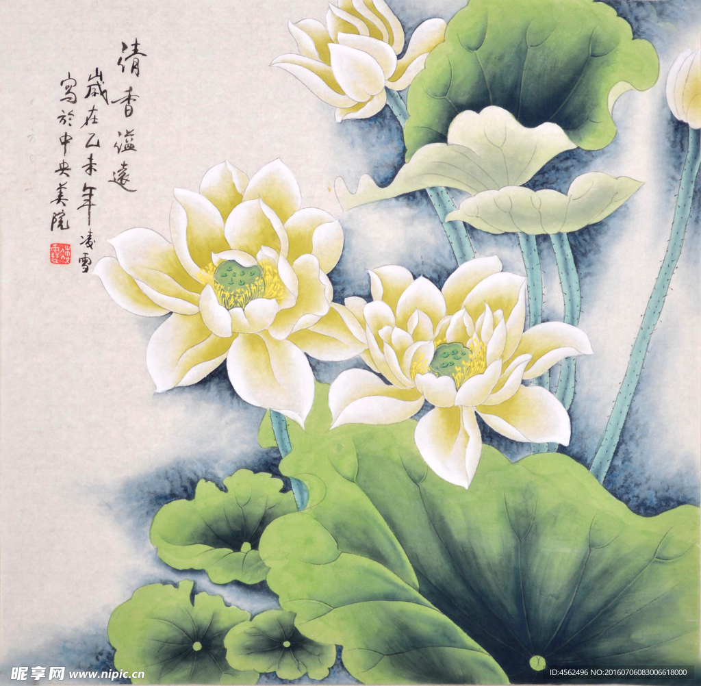 荷花艺术