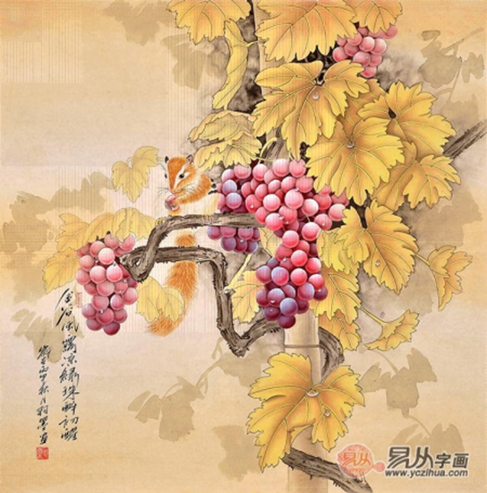 探秘国画葡萄的韵味，一幅幅大图背后的文化与艺术