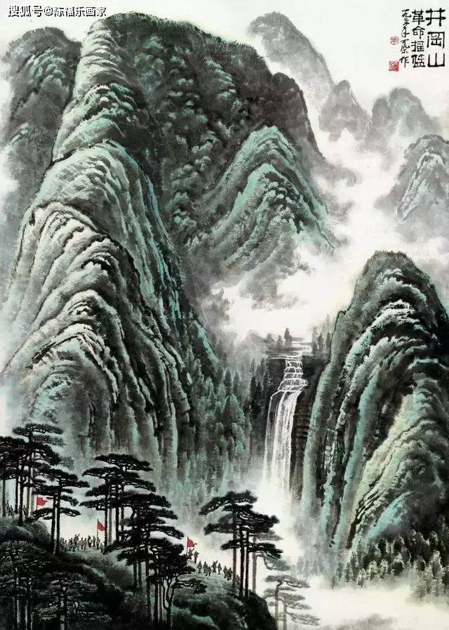 简单国画山水画图片大全，领略自然之美，轻松入门国画艺术