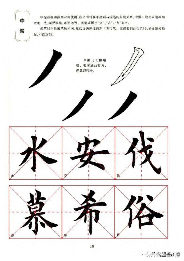 楷书毛笔入门
