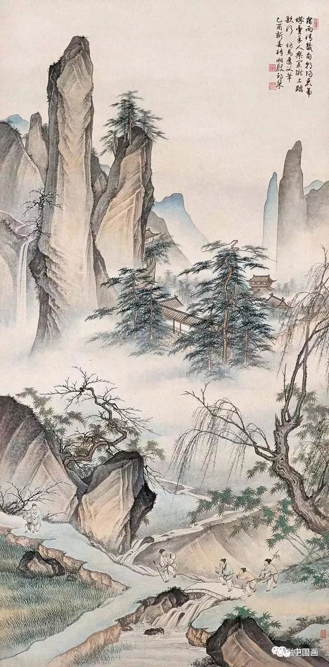 山水画，从纸笔到意境的画法步骤视频探索