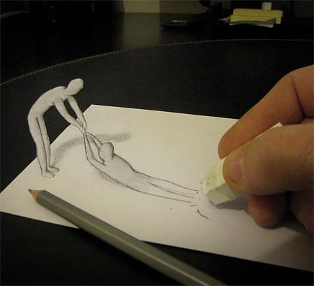 3D画，简单线条下的惊悚艺术