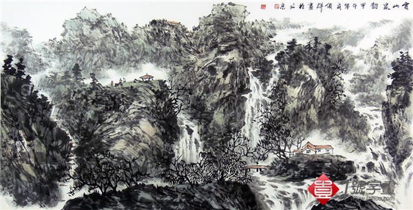 探秘水墨山水画，意境、技法与文化内涵的完美融合