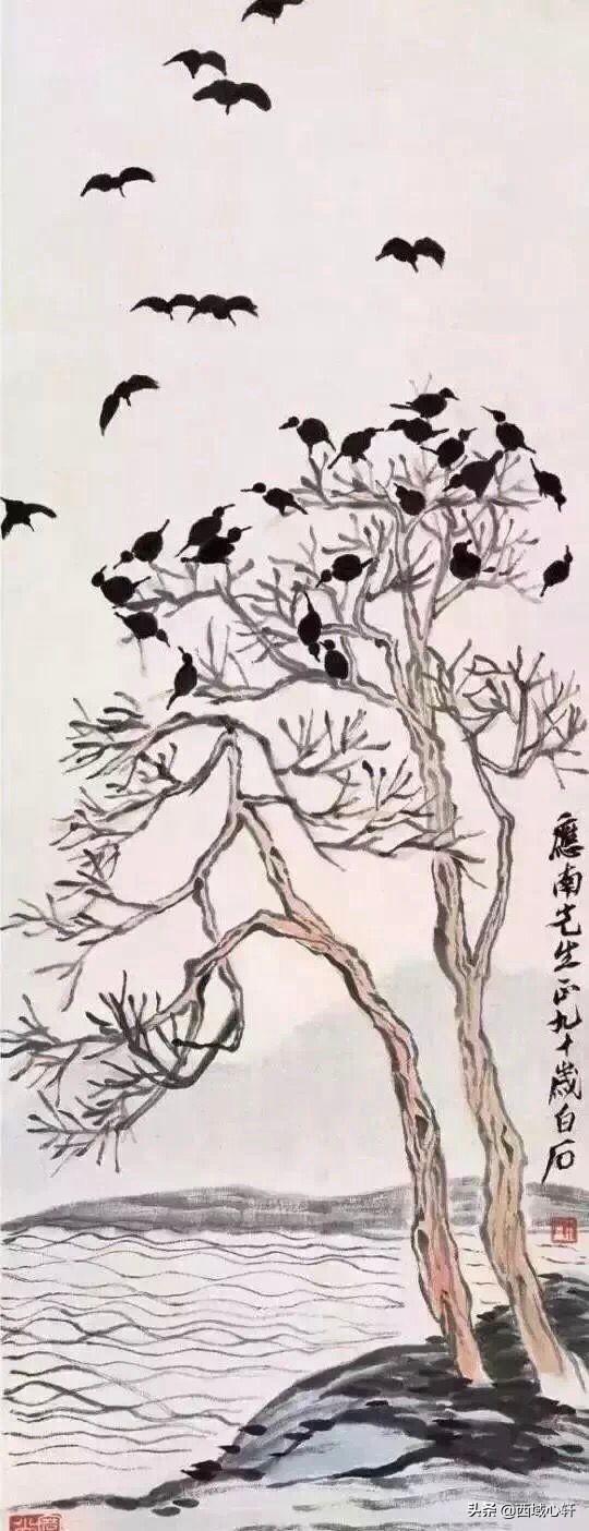 齐白石山水画，笔墨间的自然韵律与人文情怀